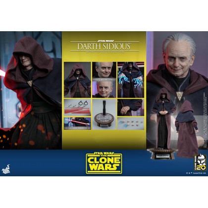 ホットトイズ TMS102 ダース・シディアス 1/6Darth Sidious Star Wars: The Clone Wars TMS102 Darth Sidious 1/6th Scale