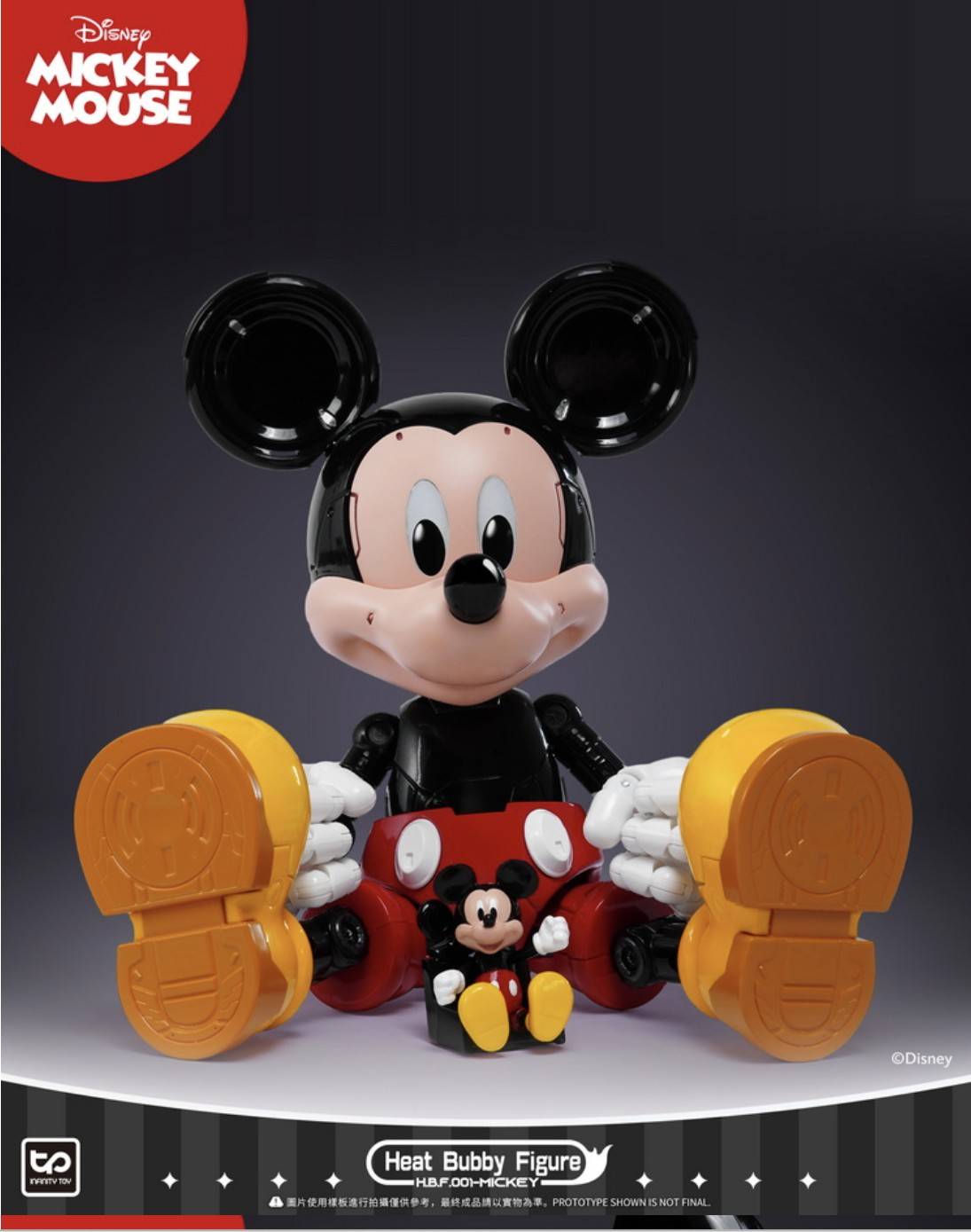MICKEY MOUSE Nostalgic ver. Heat Bubby Figur HEATBOYS HB001