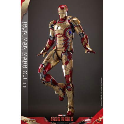MARK XLII 1/6スケールフィギュア Hot Toys Marvel 1:6 Scale Iron Man Mark XLII 2.0 Deluxe Edition