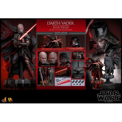 Darth Vader (Battle Damaged)(Deluxe Version) - Hot Toys DX45 Star