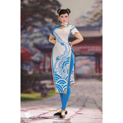 Star Man MS-011 1/6th scale Female Fighter Chun-Li (Blue