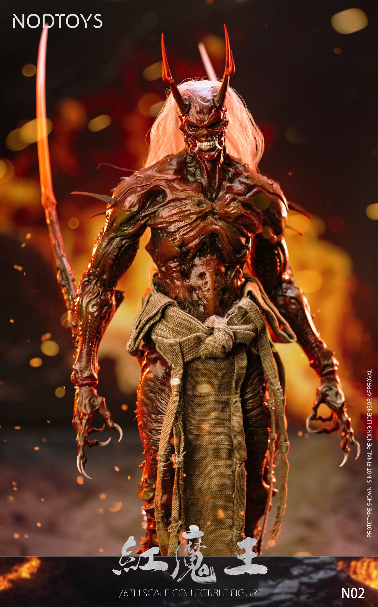 Nodtoys NOD-N02 1/6th scale Silicone Action Figure Red Devil