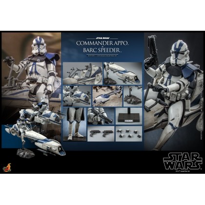 ホットトイズ TMS076ズ コマンダー・アポー＆BARCスピーダー 1/6 TV Masterpiece Star Wars: The Clone Wars Commander Apo