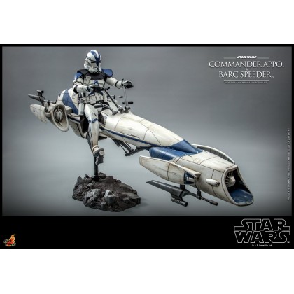 ホットトイズ TMS076ズ コマンダー・アポー＆BARCスピーダー 1/6 TV Masterpiece Star Wars: The Clone Wars Commander Apo