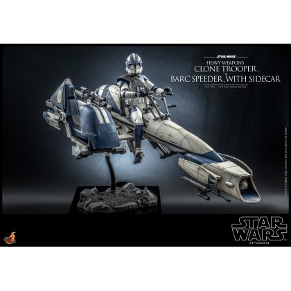 Heavy Weapons Clone Trooper and BARC Speeder with Sidecar