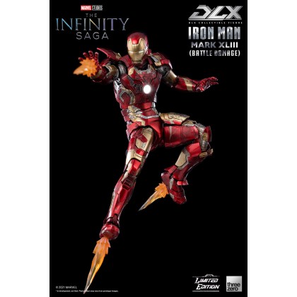 Mark43 (Battle Damage) - ThreeZero DLX Iron Man