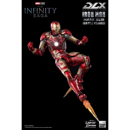 Mark43 (Battle Damage) - ThreeZero DLX Iron Man