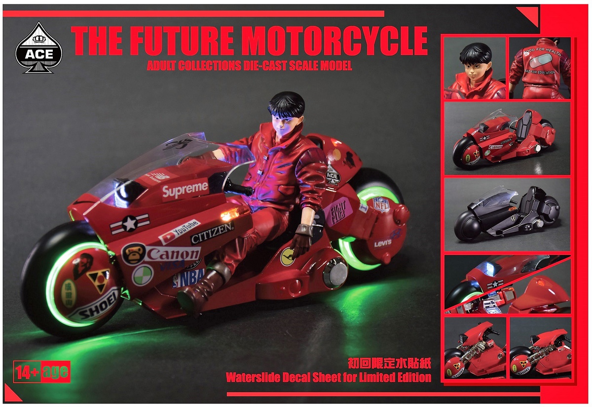 The Future Motorcycle & Biker (Red) - Ace Toyz ANS-001B 1/15th Scale Die-Cast Model -action_heroes_kaiju Sales Store TZVjipQh1665817818