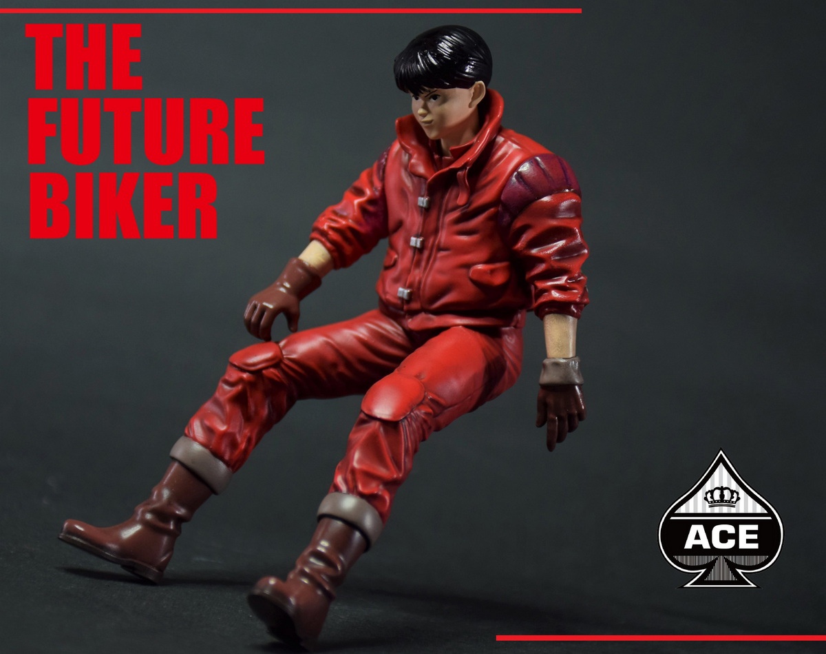 The Future Motorcycle & Biker (Black) - Ace Toyz ANS-001D 1/15th Scale Die-Cast Model -action_heroes_kaiju Sales Store