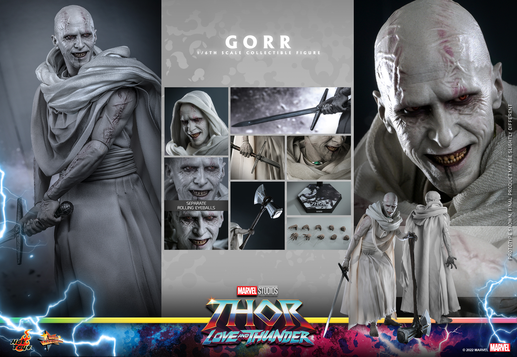 Gorr - Hot Toys MMS676 Thor Love And Thunder 1/6th Scale Collectible Figure -superhero-scifi-robot Sales 2023