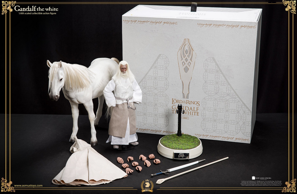 Gandalf The White & Shadow Fax - Asmus Toys LOTR003 1/6th Scale Collectible Figure -action_heroes_kaiju Sales Store c79vMLNe1669208474