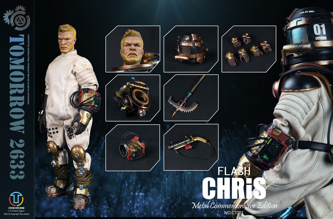 Flash Chris (Metal Commemorative Edition) - CTCO Studio CT001 1/6th Scale Tomorrow 2633 12 Flash Chris (Metal Commemorative Edition) - CTCO Studio CT001 1/6th Scale Tomorrow 2633 -superhero-scifi-robot Sales 2023