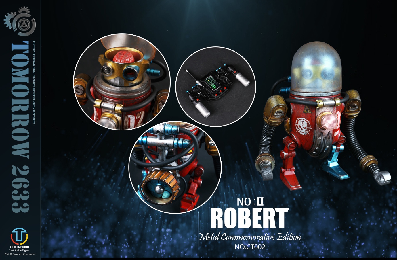 No.II Robert (Metal Commemorative Edition) - CTCO Studio CT002 1/6th Scale Tomorrow 2633 12 No.II Robert (Metal Commemorative Edition) - CTCO Studio CT002 1/6th Scale Tomorrow 2633 -superhero-scifi-robot Sales 2023 2kZbkQQW1669969411