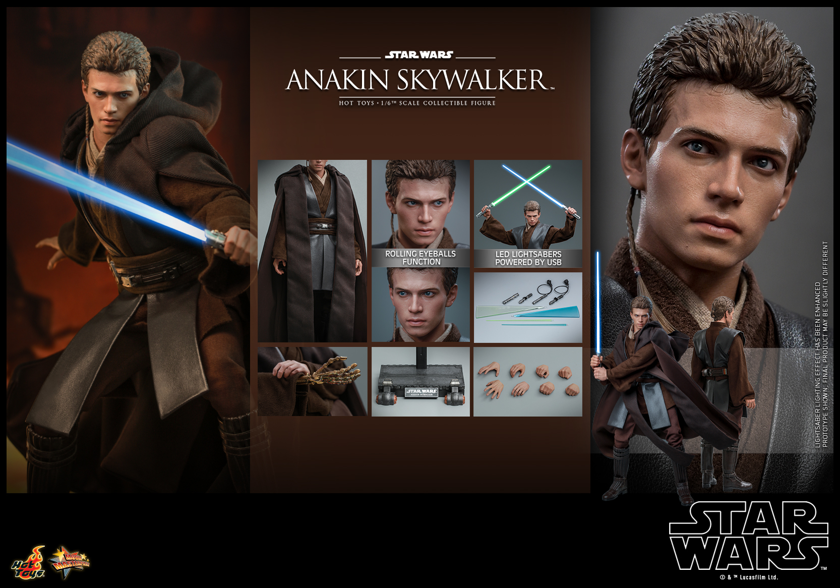 Anakin Skywalker - Hot Toys MMS677 Star Wars Episode II Attack Of The Clones 1/6th Scale Collectible Figure 14 Anakin Skywalker - Hot Toys MMS677 Star Wars Episode II Attack Of The Clones 1/6th Scale Collectible Figure -action_heroes_kaiju Sales Store 0YGaIJ1Z1670935507