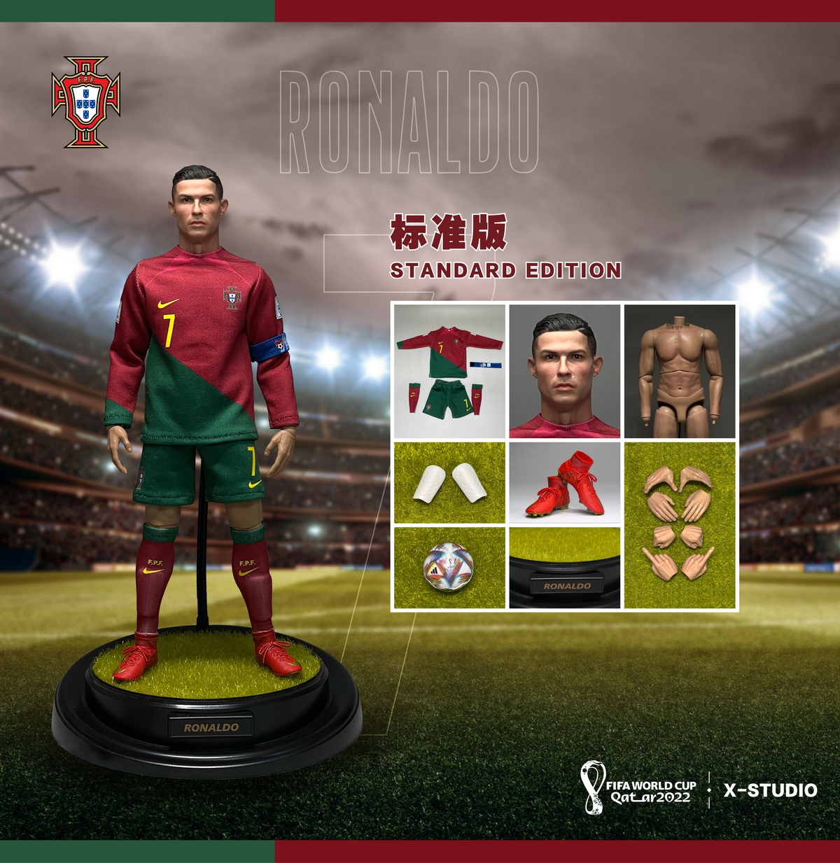 Cristiano Ronaldo (Standard Edition) - X Studio CR7E 1/6th Scale -action_heroes_kaiju Sales Store JLCaKQmB1672905494