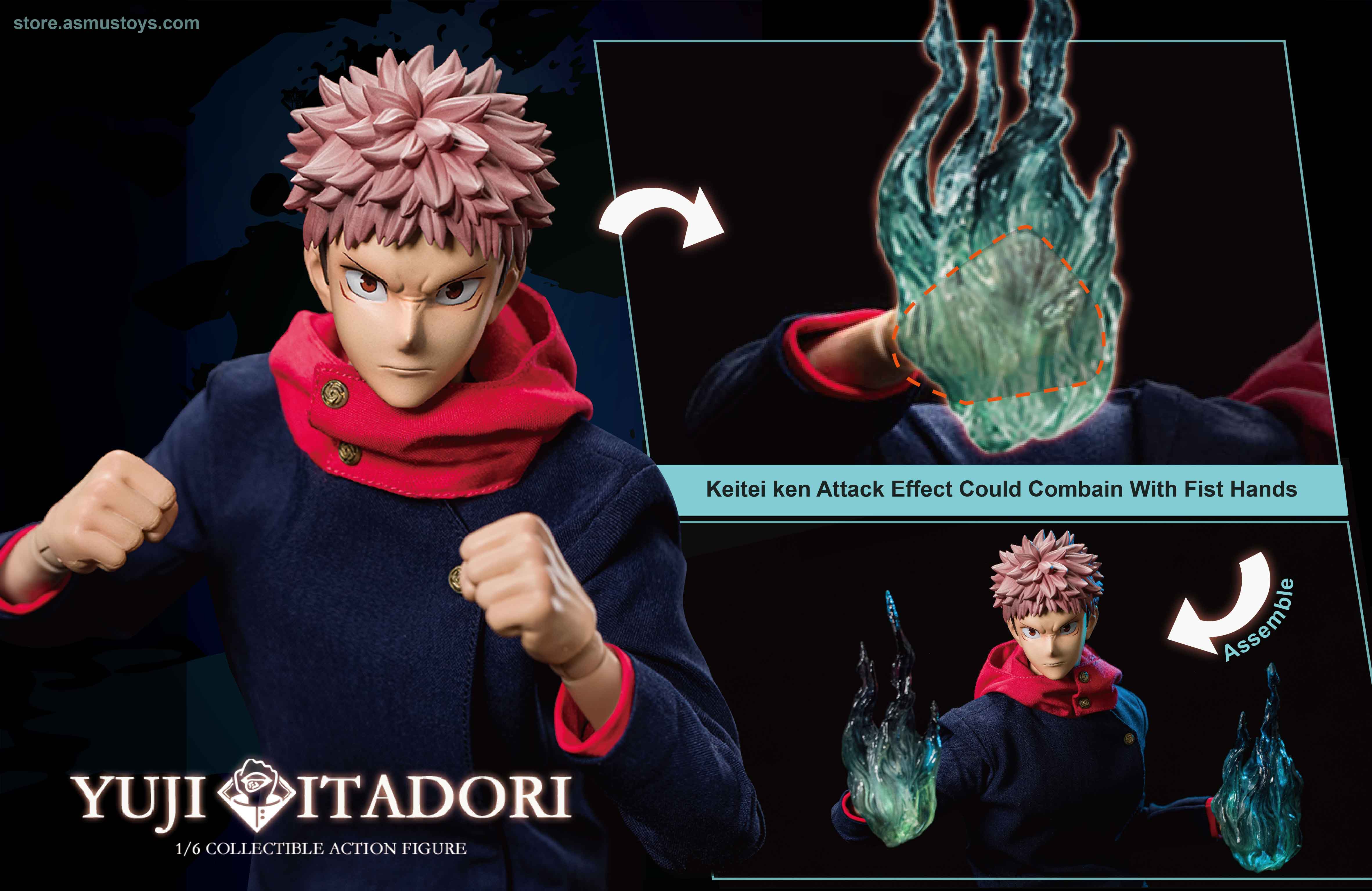 Yuji Itadori - Asmus Toys JJKS02A 1/6th Scale Jujutsu Kaisen 15 Yuji Itadori - Asmus Toys JJKS02A 1/6th Scale Jujutsu Kaisen -action_heroes_kaiju Sales Store cs7YQvy61673112582
