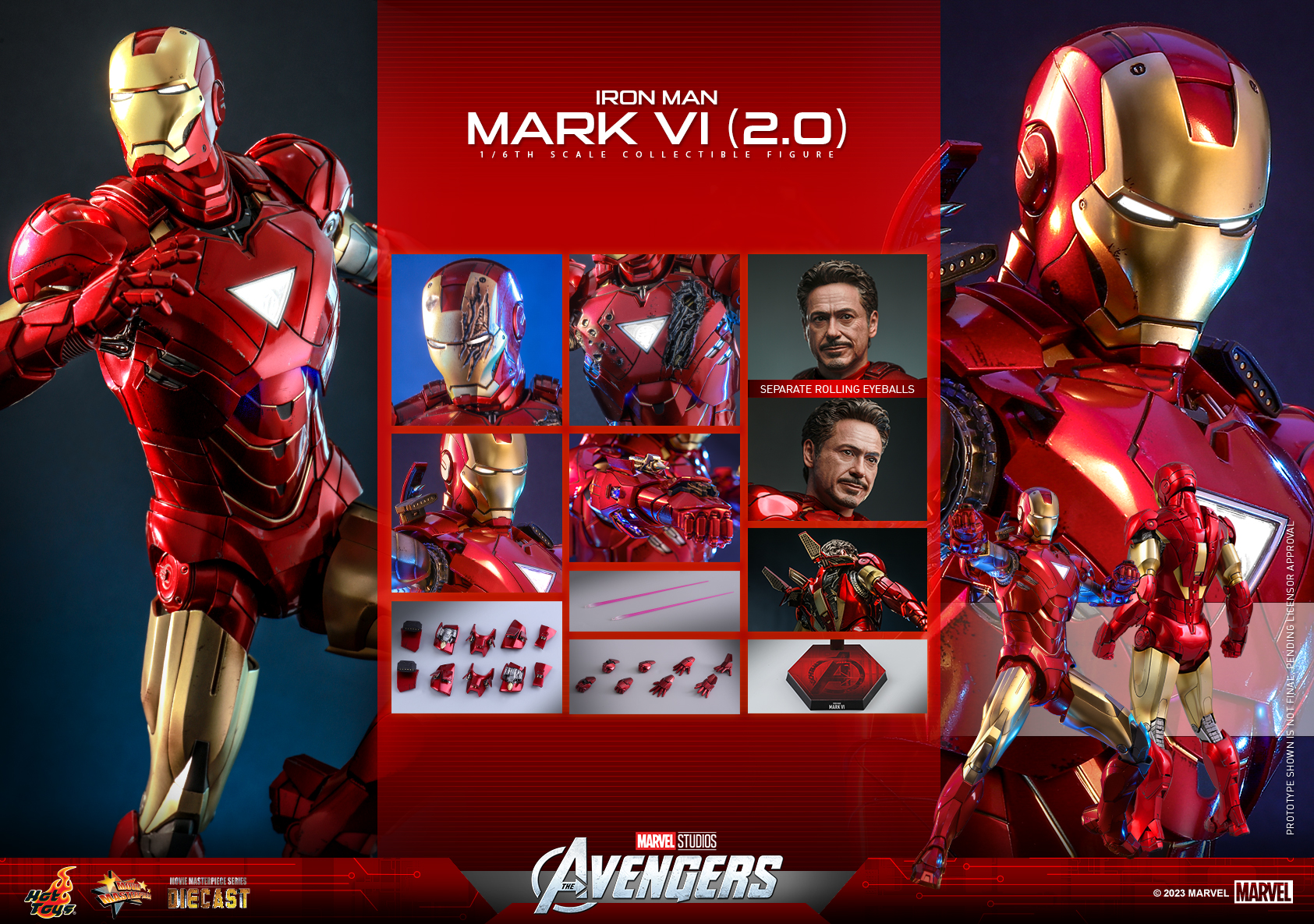 Iron Man Mark VI (2.0) - Hot Toys MMS687D52 The Avengers 1/6th Scale Collectible Figure 12 Iron Man Mark VI (2.0) - Hot Toys MMS687D52 The Avengers 1/6th Scale Collectible Figure -superhero-scifi-robot Sales 2023 ck9iiQEP1674938428