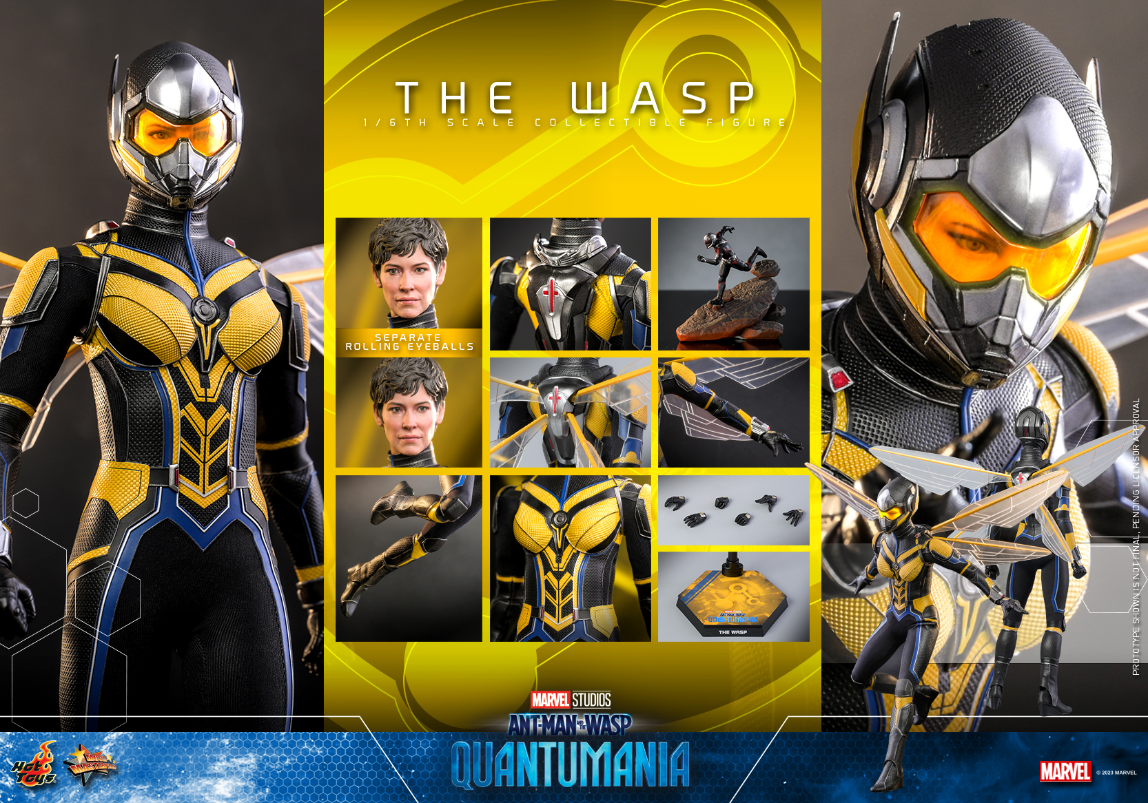 The Wasp - Hot Toys MMS691 Ant-Man And The Wasp Quantumania 1/6th Scale Collectible Figure -superhero-scifi-robot Sales 2023 ZCV0BDO21675705179