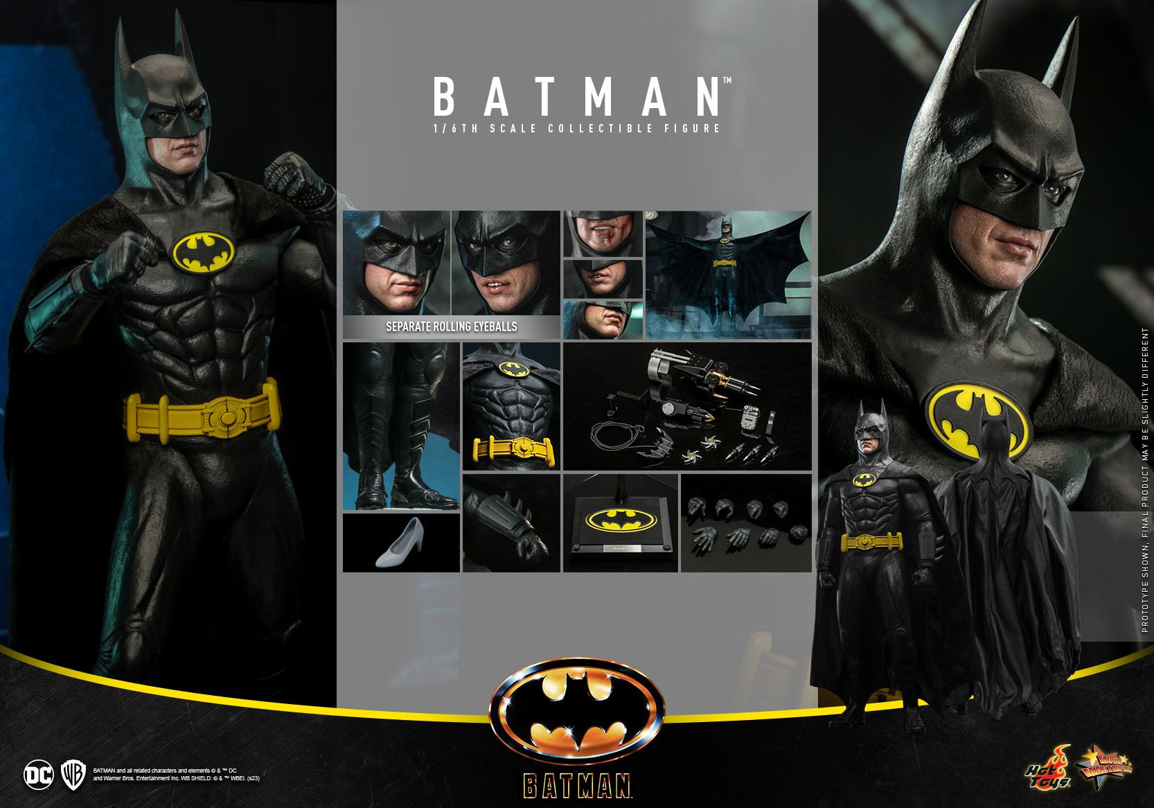 Batman - Hot Toys MMS692 Batman (1989) 1/6th Scale Collectible Figure -superhero-scifi-robot Sales 2023 yWVhRJgC1676446515
