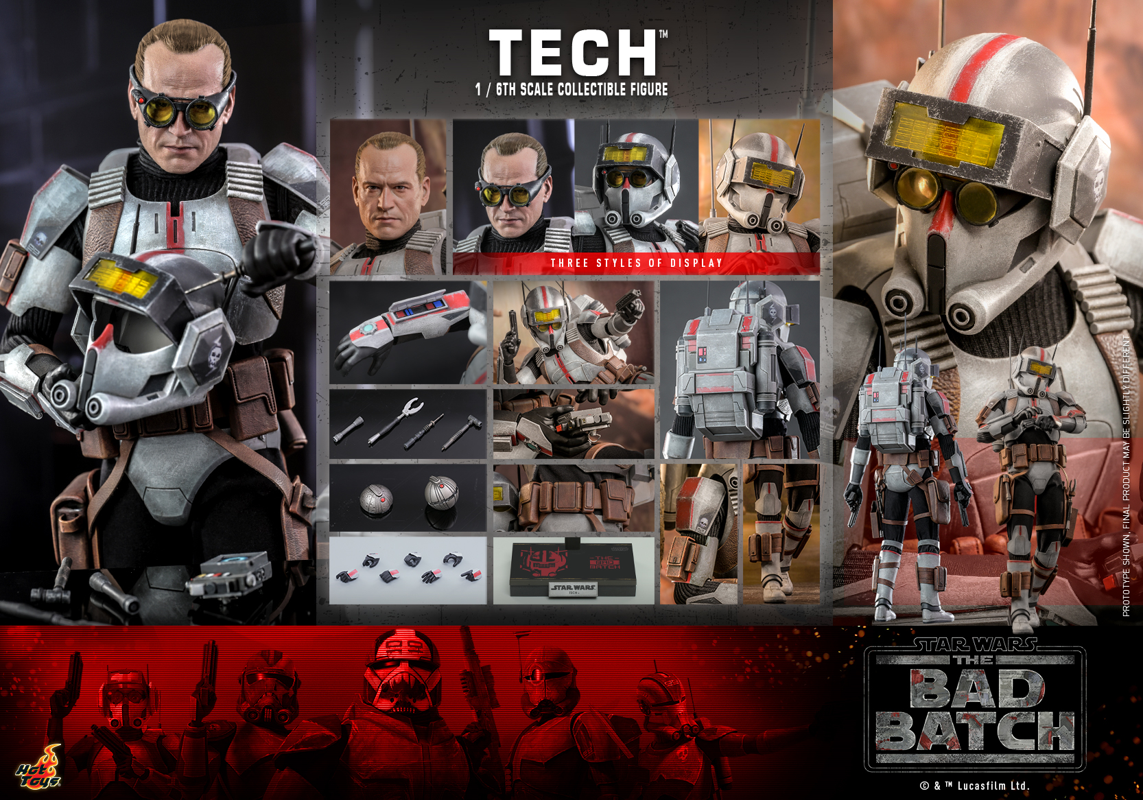 Tech - Hot Toys TMS098 Star Wars: The Bad Batch 1/6th scale