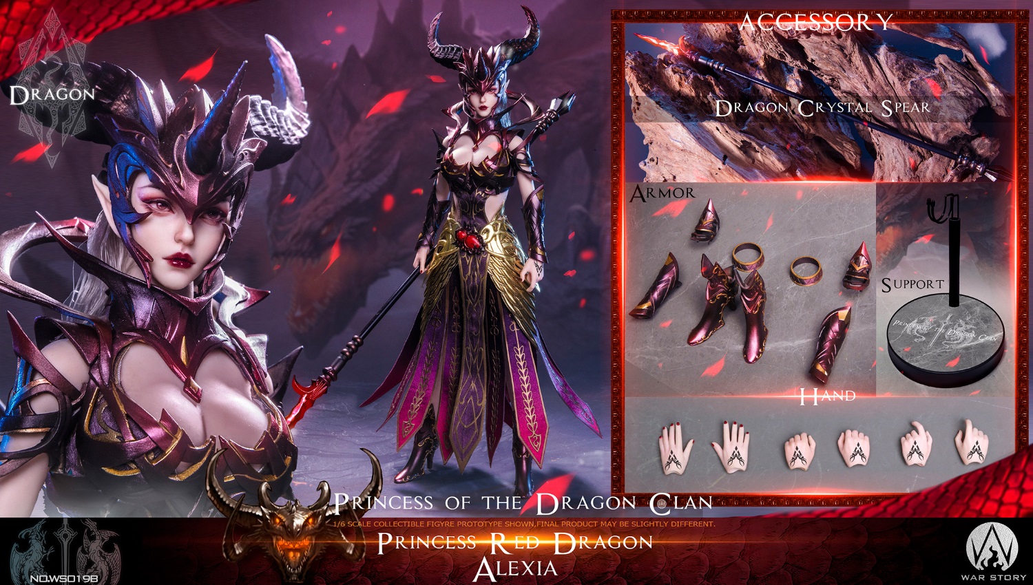 Red Dragon Alexia - War Story WS019B 1/6th scale Dragon Princess