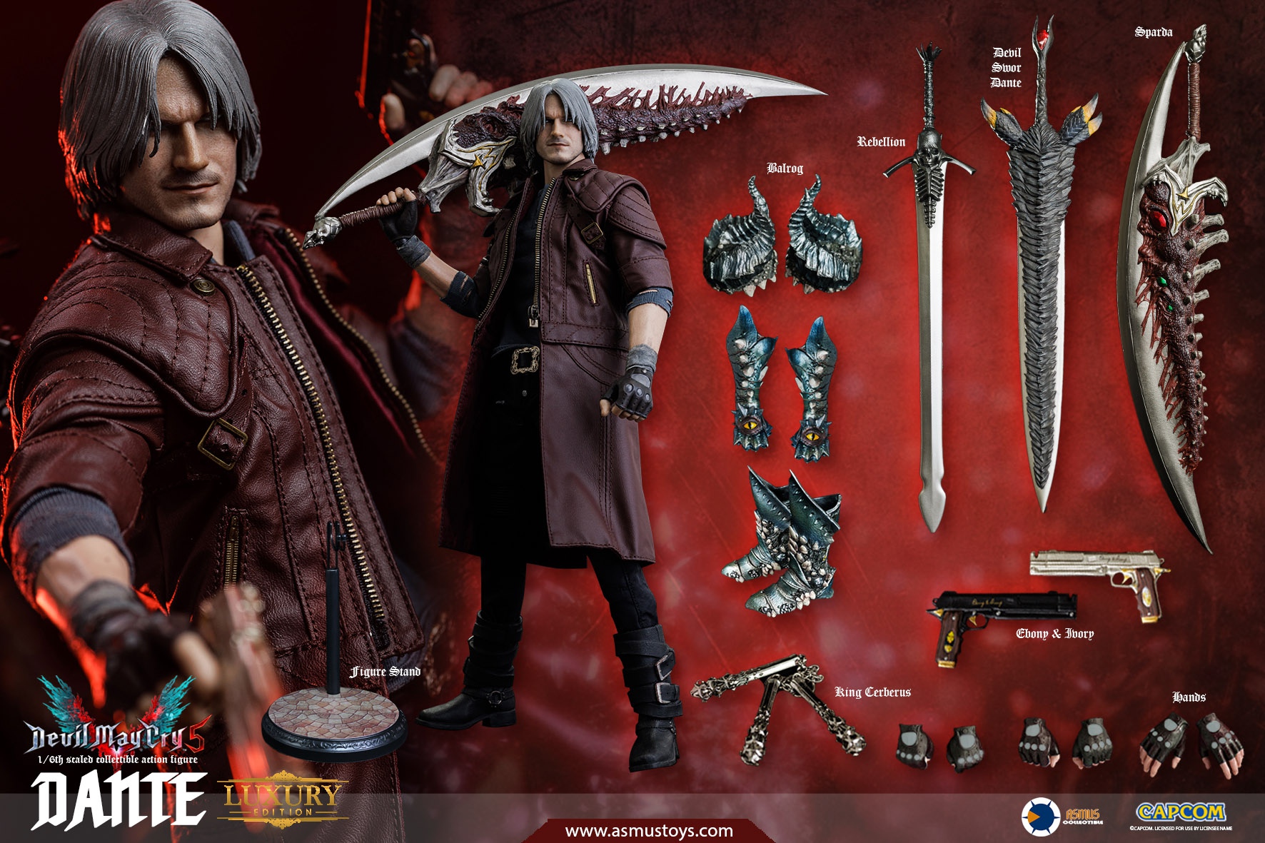 Dante (Deluxe Asmus Toys DMC502LUX 1/6th scale Demon Hunter