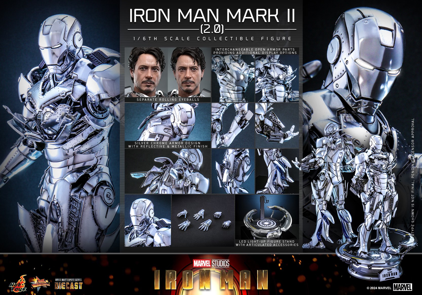 Iron Man Mark II Hot Toys MMS733D59 Iron Man 1/6th scale