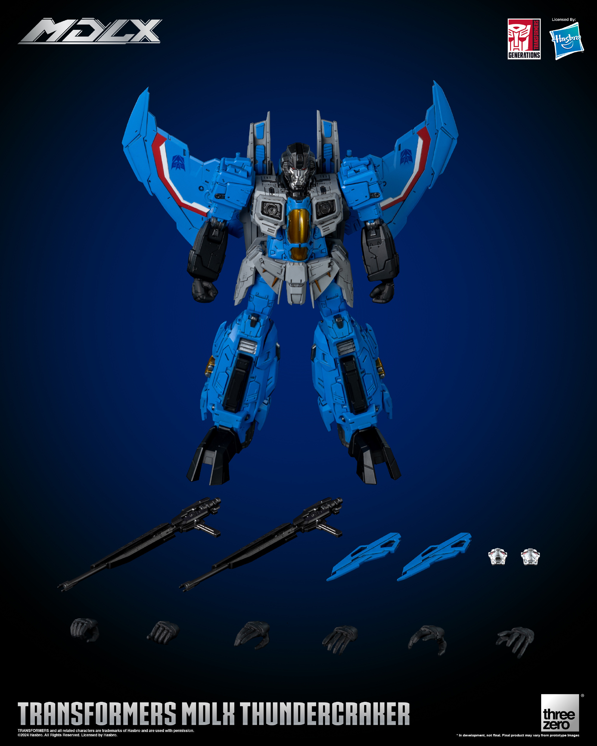 その他 Threezero Transformers 20cm 3Z06640W0 Thundercracker (MDLX) - ThreeZero 3Z06640W0 Transformers