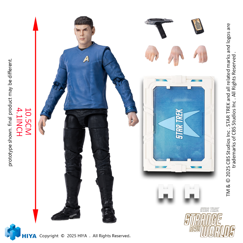 Hiya Toys EMS0196 1/18th scale Star Trek Strange New Worlds Spock