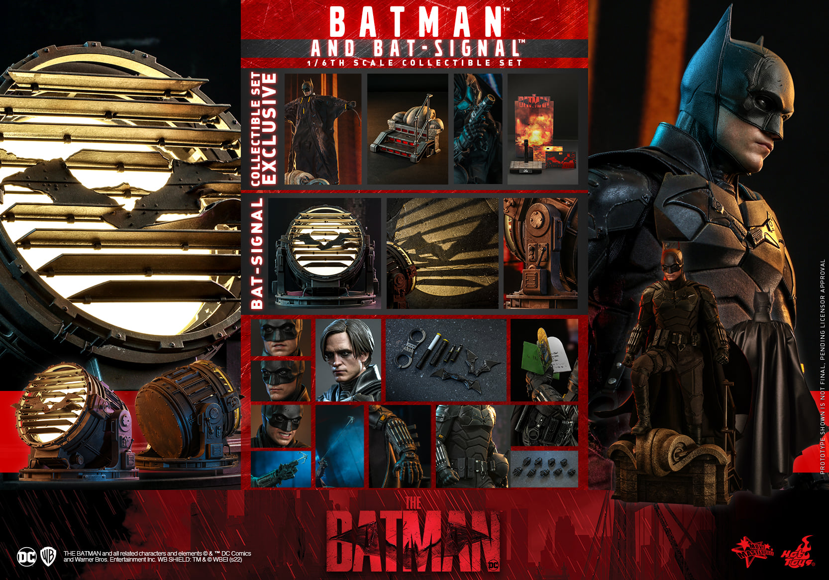 Batman And Bat-Signal - Hot Toys MMS641 The Batman 1/6th Scale Collectible Set 12 Batman And Bat-Signal - Hot Toys MMS641 The Batman 1/6th Scale Collectible Set -superhero-scifi-robot Sales 2023