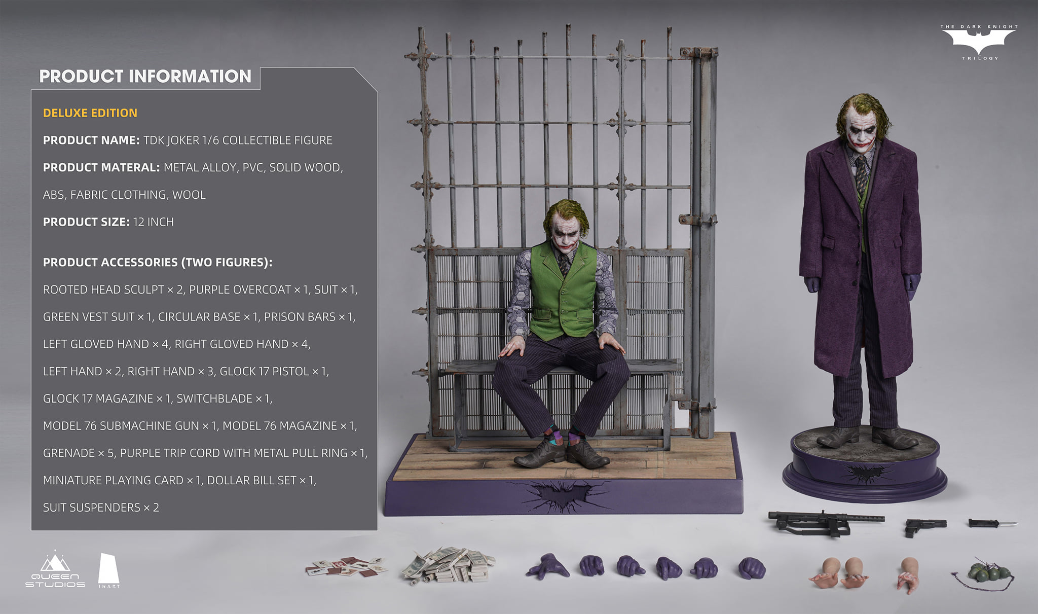 Joker (Deluxe) - Queen Studios InArt 1/6th Scale The Dark Knight -superhero-scifi-robot Sales 2023 2c5UeCuU1647827971