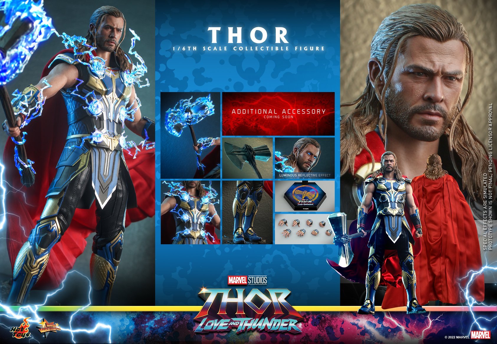 Thor - Hot Toys MMS655 Thor : Love And Thunder 1/6th Scale Collectible Figure -superhero-scifi-robot Sales 2023 s08BA6IW1656094499
