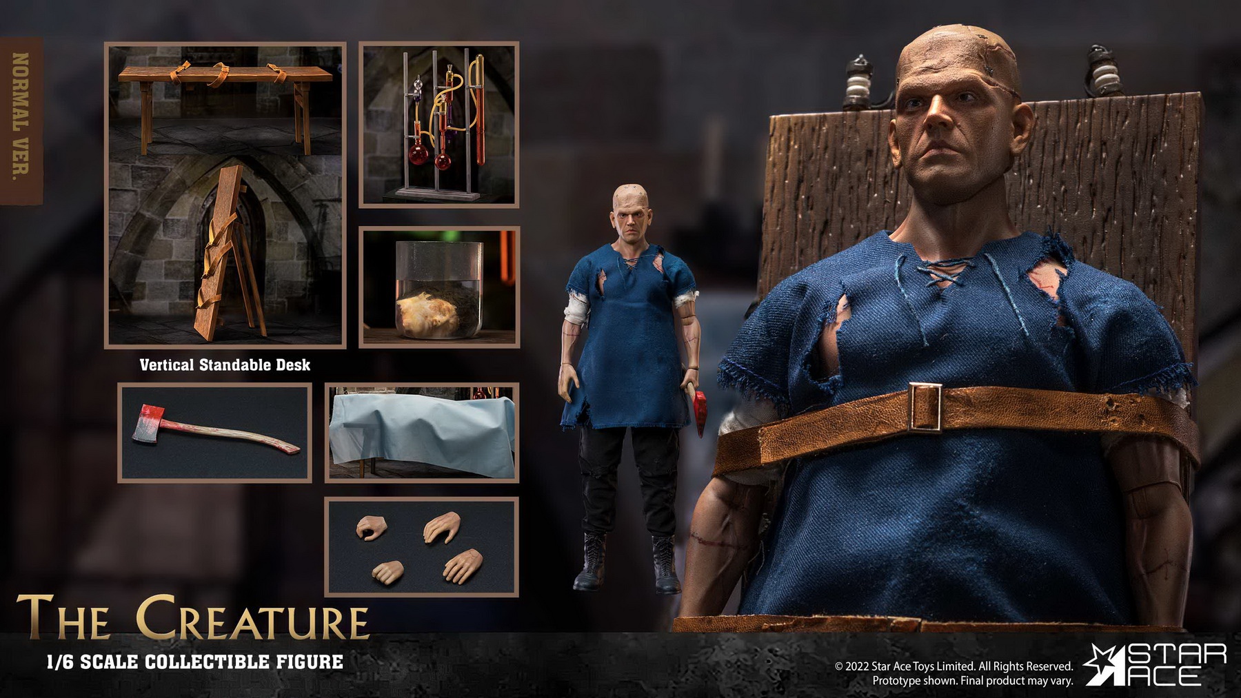 Frankenstein (Normal Version) - Star Ace Toys 1/6th Scale The Creature 12 Frankenstein (Normal Version) - Star Ace Toys 1/6th Scale The Creature -action_heroes_kaiju Sales Store T7DOdRVh1657096870