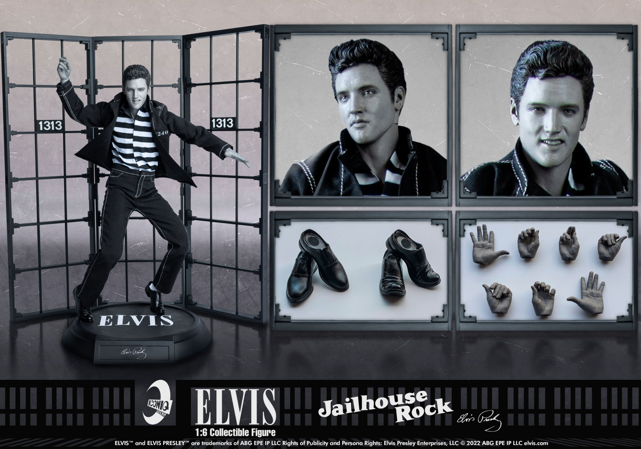 IconiQ Studios Elvis Presley Jailhouse Rock Edition - Iconiq Studio 1/6th Scale Collectible Figure -action_heroes_kaiju Sales Store 286uXZY61657174441