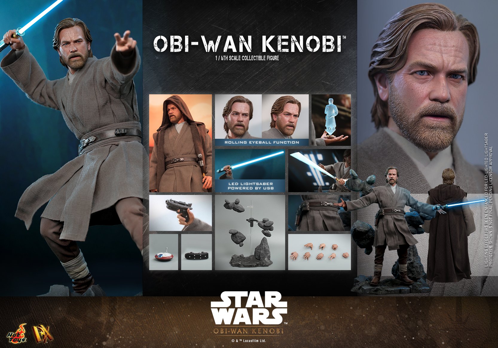 Obi-Wan Kenobi - Hot Toys DX26 Star Wars Obi-Wan Kenobi 1/6th Scale Collectible Figure -action_heroes_kaiju Sales Store