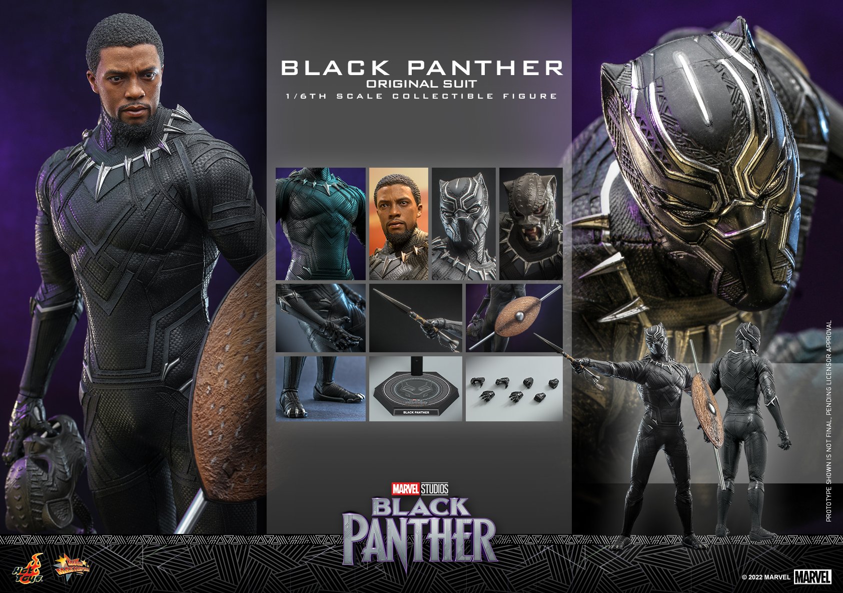 Black Panther (Original Suit) - Hot Toys MMS671 1/6th Scale Collectible Figure 12 Black Panther (Original Suit) - Hot Toys MMS671 1/6th Scale Collectible Figure -superhero-scifi-robot Sales 2023 XQDMuivf1660298939