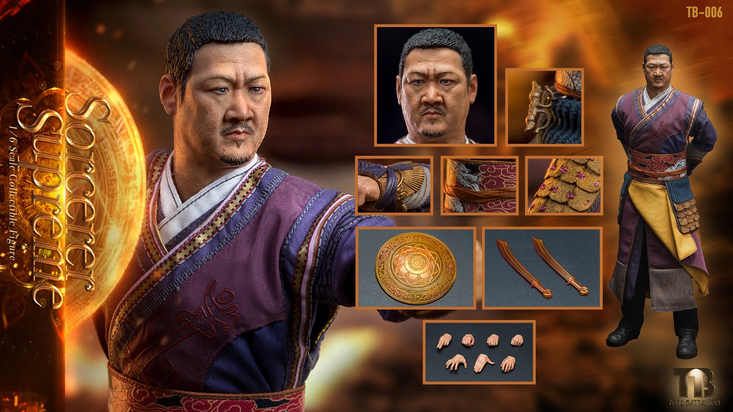 Wong - Toys Battalion TB006 1/6th Scale Sorcerer Supreme Action Figure -action_heroes_kaiju Sales Store 9era94Xu1660720361