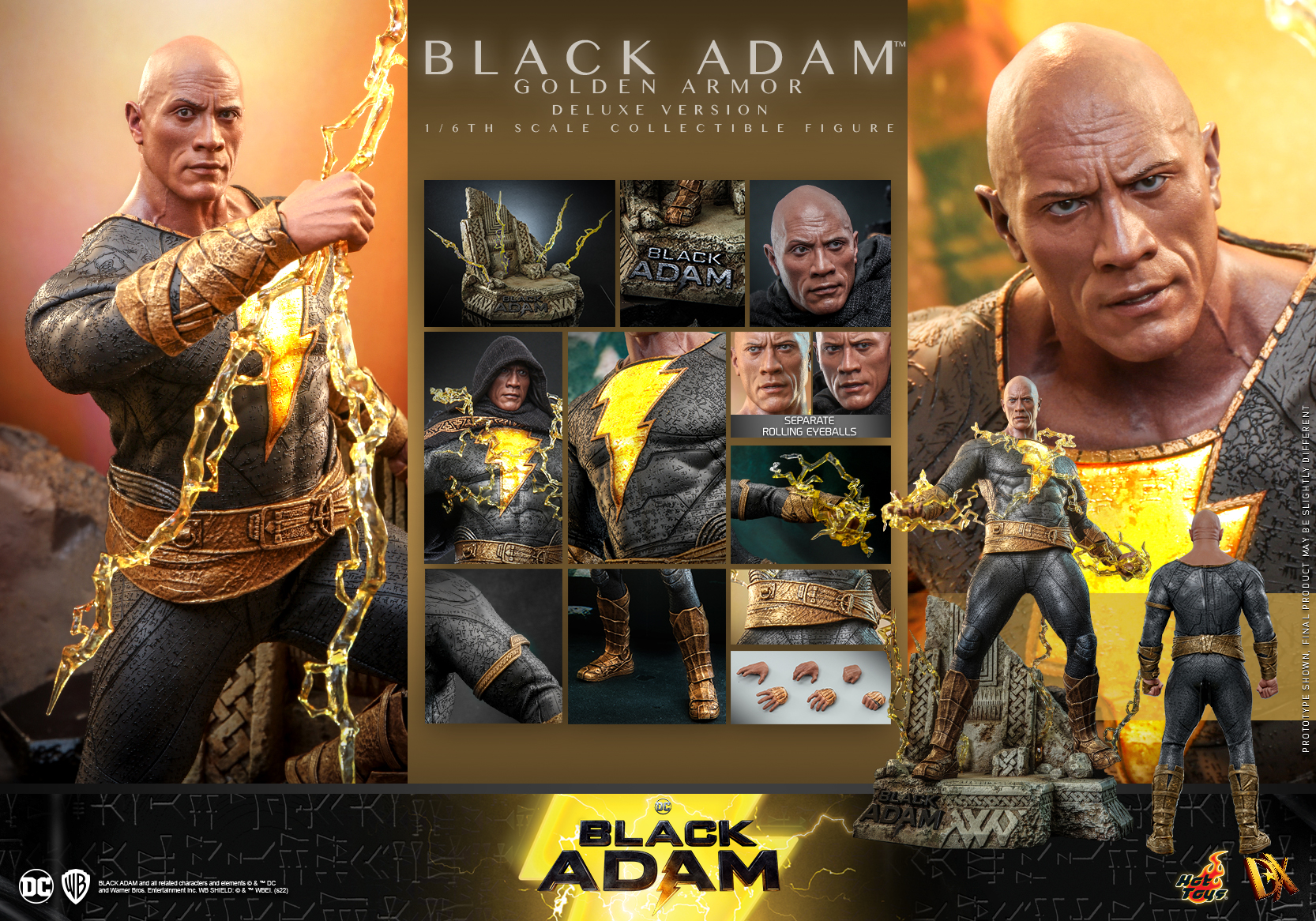 Black Adam (Golden Armor)(Deluxe Version) - Hot Toys DX31 Black Adam 1/6th Scale Collectible Figure 12 Black Adam (Golden Armor)(Deluxe Version) - Hot Toys DX31 Black Adam 1/6th Scale Collectible Figure -superhero-scifi-robot Sales 2023 RNyTylh61664538470